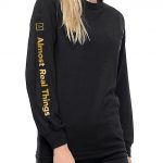 Almost Real Things ART Club Money Makin' Long Sleeve in Black - Front & Sleeve